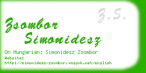 zsombor simonidesz business card